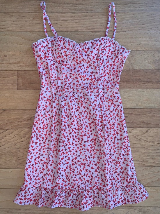 Princess Polly Dresses & Skirts - Princess Polly Pink & Red Floral Smocked Sundress